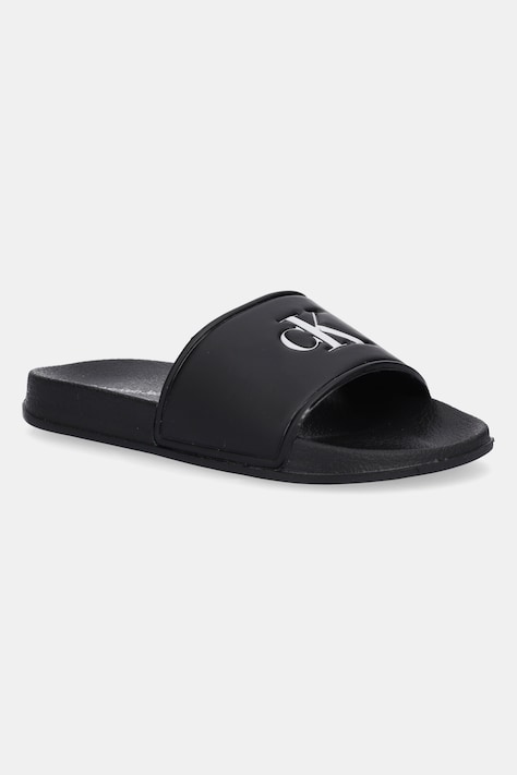 Calvin Klein Jeans șlapi copii culoarea negru, V3X0-83032