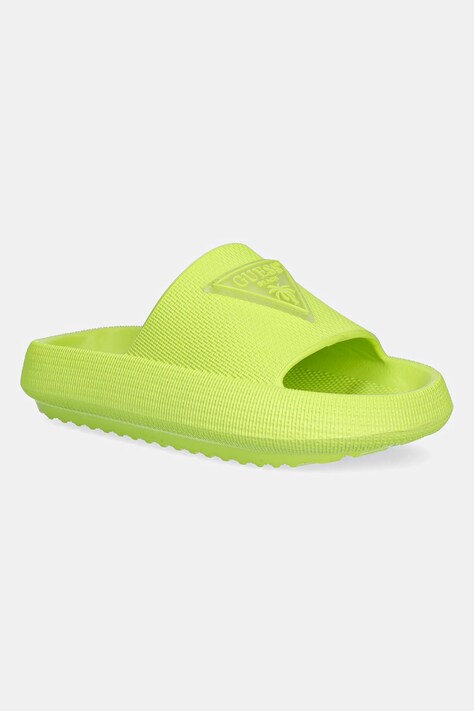 Παιδικές παντόφλες Guess χρώμα: πράσινο, H5GZ03 WG5X0