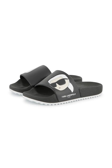 Dětské pantofle Karl Lagerfeld černá barva, Z30379