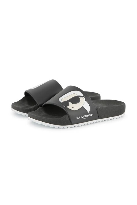 Karl Lagerfeld șlapi copii culoarea negru, Z30379