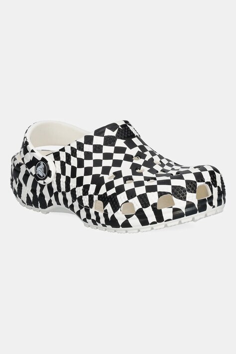 Шльопанці Crocs CLASSIC WARPED CHECKER CLOG KIDS колір чорний 210990