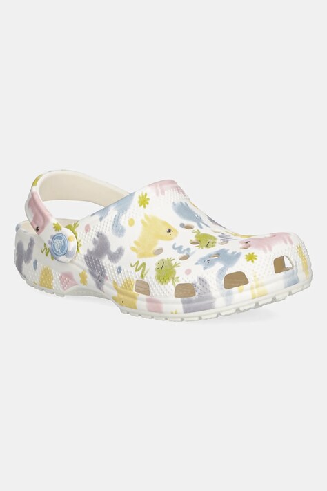 Παντόφλες Crocs CLASSIC PASTEL PETS CLOG KIDS χρώμα: άσπρο, 210995