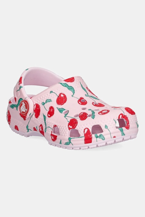 Παντόφλες Crocs CLASSIC FRESH FRUITS CLOG KIDS χρώμα: ροζ, 211170