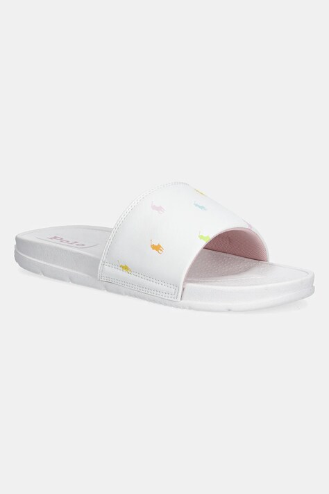 Polo Ralph Lauren papuci FAIRVIEW MULTI culoarea alb, RL02456101
