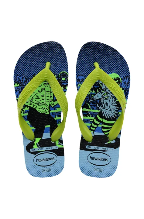 Dětské žabky Havaianas KIDS TOP FUN modrá barva, 4148974