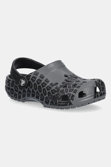 Crocs klapki dziecięce CLASSIC TIRE PRINT CLOG KIDS kolor szary 211261