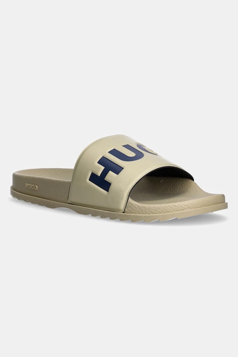 Natikače HUGO Match za muškarce, boja: bež, 50498352