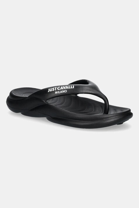 Вьетнамки Just Cavalli мужские цвет чёрный 78QA3SU1ZG257899