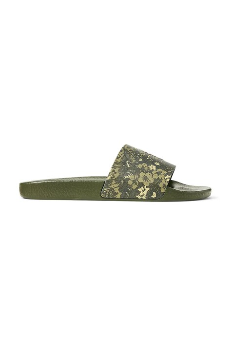 Polo Ralph Lauren klapki Polo Slide męskie kolor zielony 809961002001