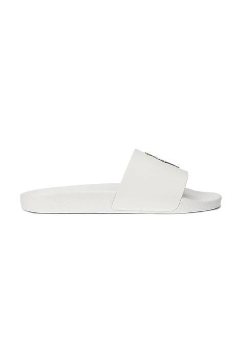 Pantofle Polo Ralph Lauren Polo Slide pánské, bílá barva, 809962615001