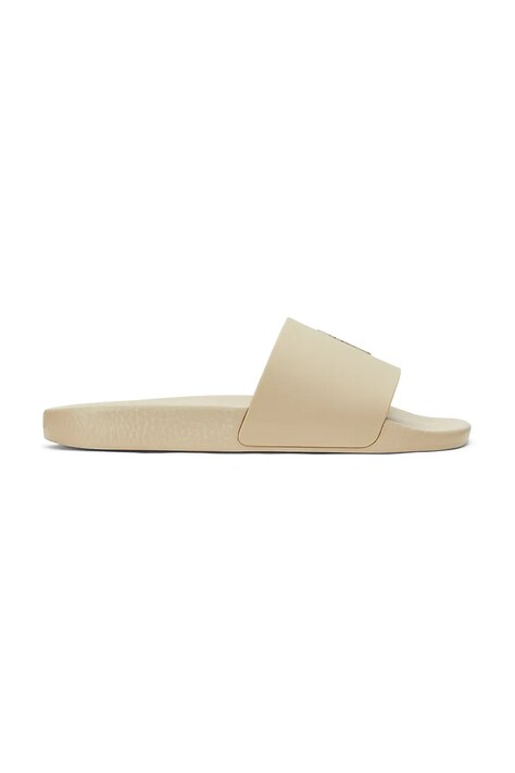 Polo Ralph Lauren papuci Polo Slide bărbați, culoarea bej, 809965075001