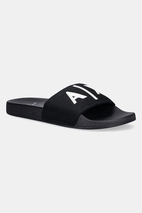 Pantofle Armani Exchange pánské, tmavomodrá barva, XUP001 XV820 U385