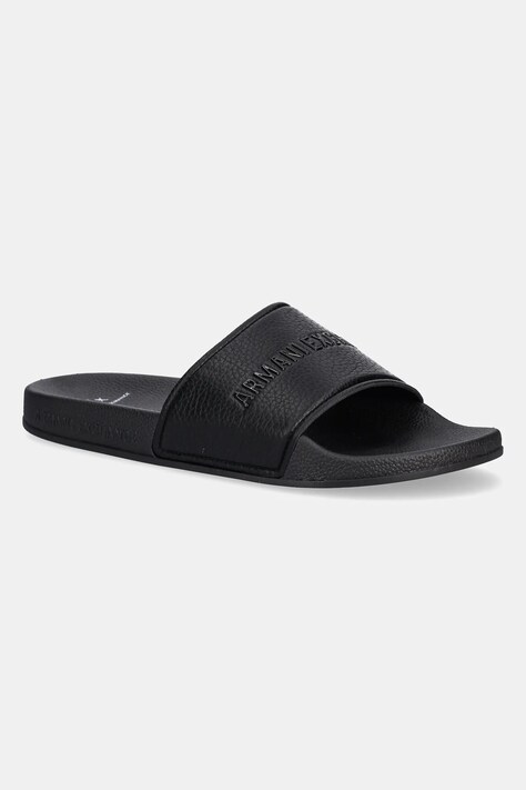 Armani Exchange papuci bărbați, culoarea negru, XUP017 XV795 00002