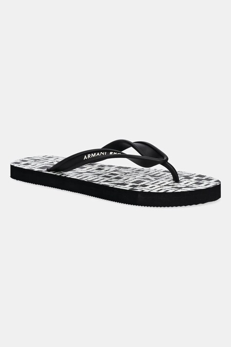 Žabky Armani Exchange pánské, černá barva, XUQ002 XV676 N814