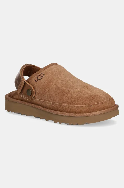 UGG klapki Goldencoast Clog II męskie kolor brązowy 1166915-CHE