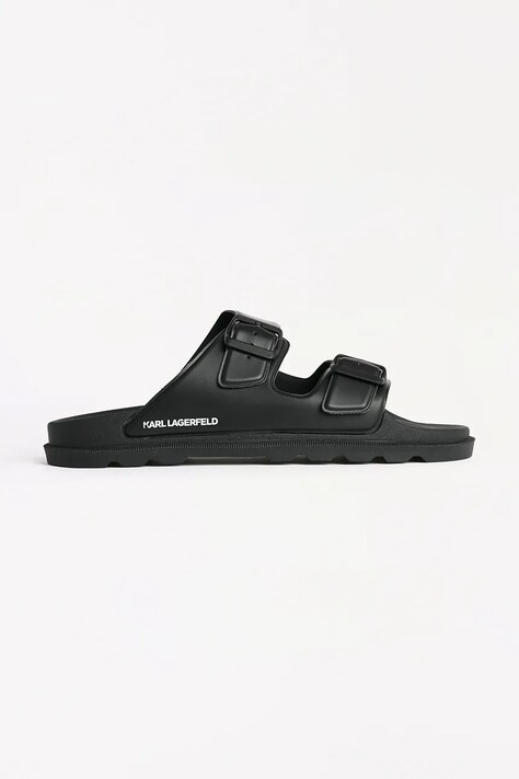 Karl Lagerfeld papucs KONDO TRED fekete, férfi, KL70975
