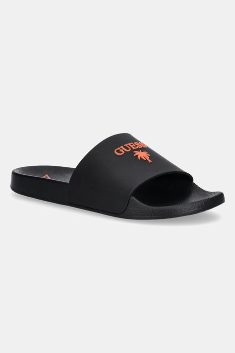 Guess papucs SLIDES PALMA fekete, férfi, F5GZ05 BB00F
