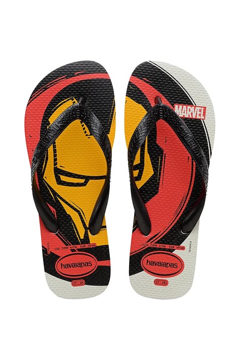 Havaianas slapi TOP MARVEL barbati, culoarea negru, 4146953-0001