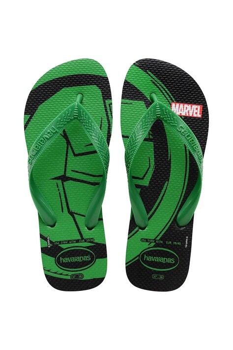 Žabky Havaianas TOP MARVEL pánské, zelená barva, 4146953-5579