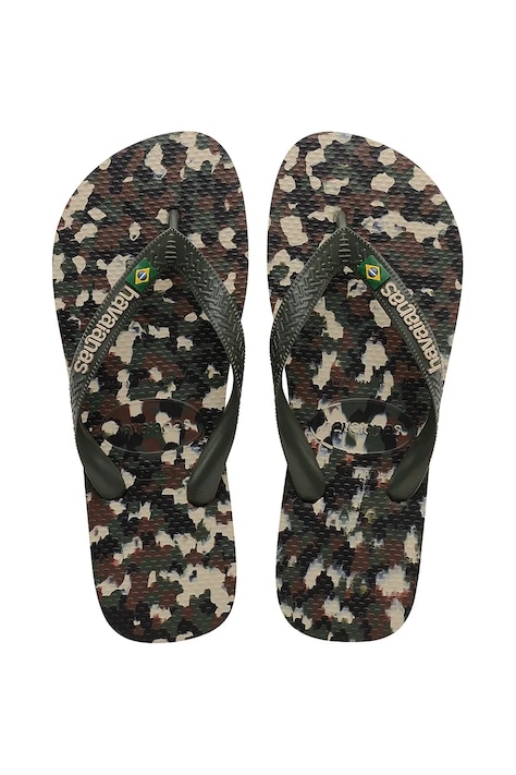 Вьетнамки Havaianas BRASIL TECH II мужские цвет зелёный 4147965-4896