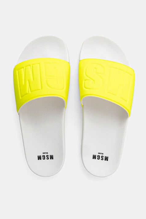 Шльопанці MSGM — SS25-KLM069, білий — фото 4