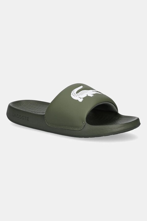Lacoste papuci SERVE SLIDE 1.0 culoarea verde, 49CMA0021