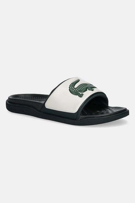 Lacoste klapki SERVE SLIDE DUAL męskie kolor zielony 49CMA0040