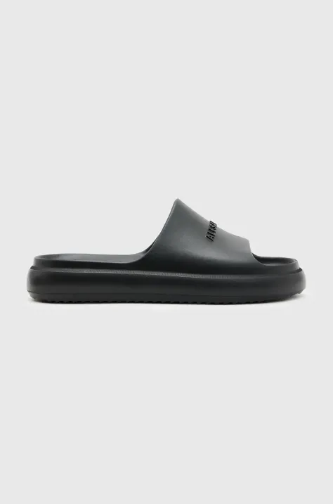 AllSaints papucs Dune Slider fekete, férfi, M023FA