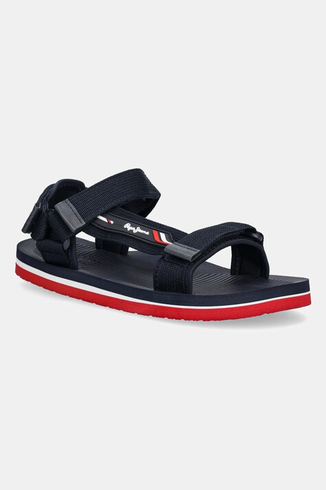Pepe Jeans sandale WEST SPORT culoarea bleumarin, PMS70161