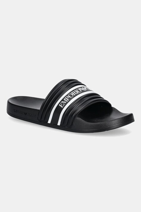 Emporio Armani Underwear papuci culoarea negru, XVPS14 XR277 U532