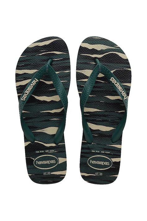 Šľapky Havaianas TOP CAMU PANTANAL pánske, zelená farba, 4141398.5266
