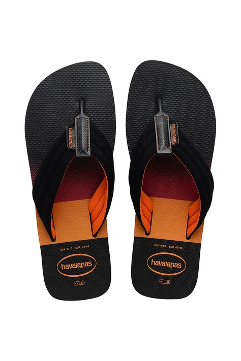 Havaianas slapi URBAN PRINT barbati, culoarea negru, 4148359.0090