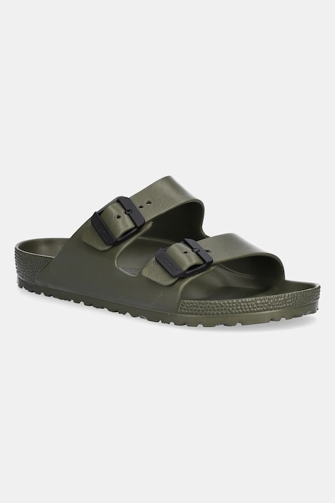 Pantofle Birkenstock Arizona Stealth Buckle EVA pánské, zelená barva, 1029764