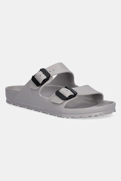 Birkenstock sliders Arizona Stealth Buckle EVA men's gray color 1029791