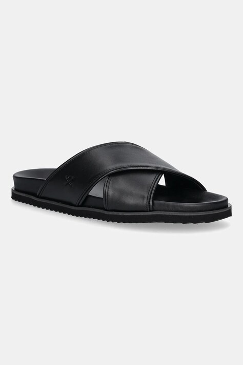 Hackett London papuci MIKONOS CROSSOVER culoarea negru, HMS21474