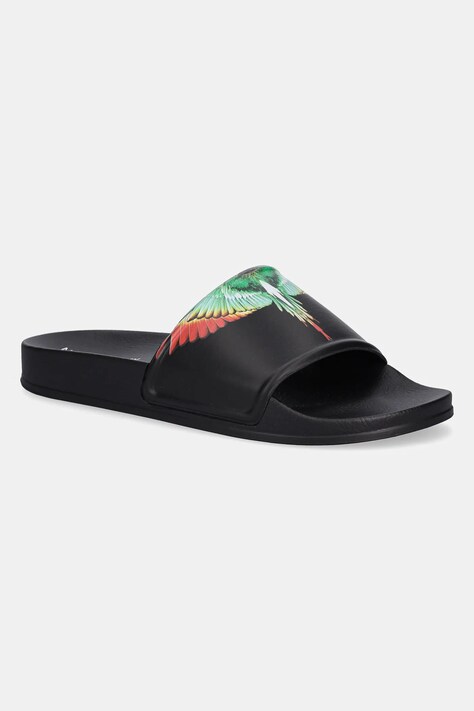 Шлепанцы Marcelo Burlon Icon Wings Sliders Black Multicolor цвет чёрный CMIC001S25MAT0011084