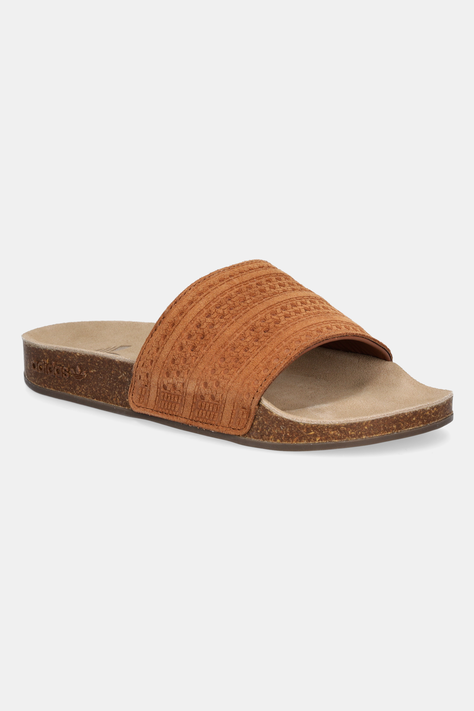 Замшеві шльопанці adidas Originals Adilette RS колір коричневий JH8068