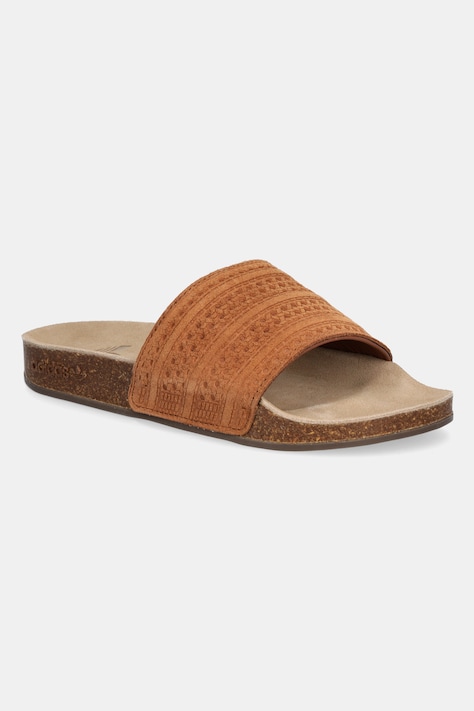 Замшеві шльопанці adidas Originals Adilette RS колір коричневий JH8068