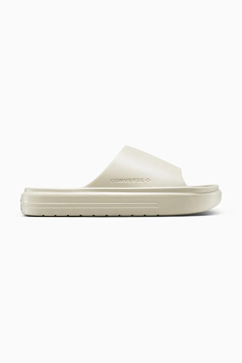Converse papuci Essential Slide culoarea bej, A12175C