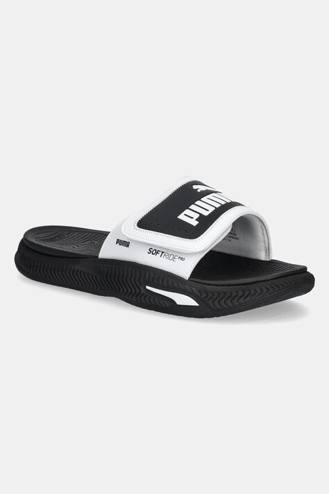 Puma papuci SoftridePro Slide 24 V culoarea alb, 395431