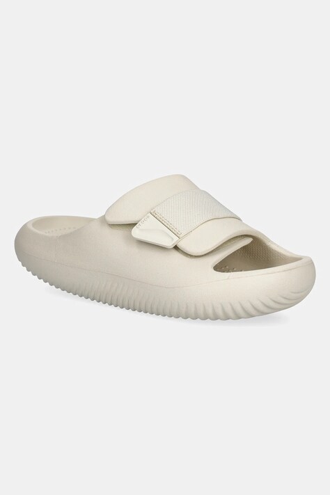 Crocs klapki Mellow Luxe Recovery Slide kolor beżowy 209413.160