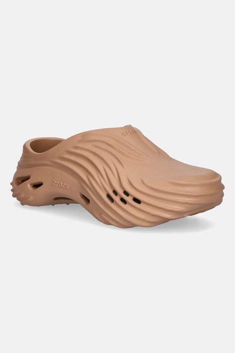 Crocs papuci Echo Wave Clog culoarea maro, 210521.2CC