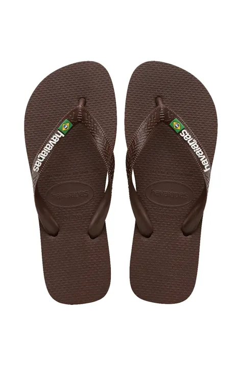 Havaianas japonki BRASIL LOGO kolor brązowy 4110850.2673