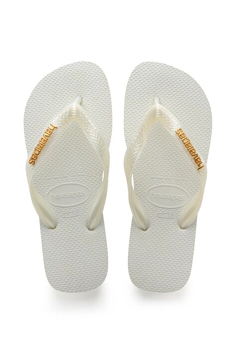 Žabky Havaianas LOGO dámské, bílá barva, 4127244.0001