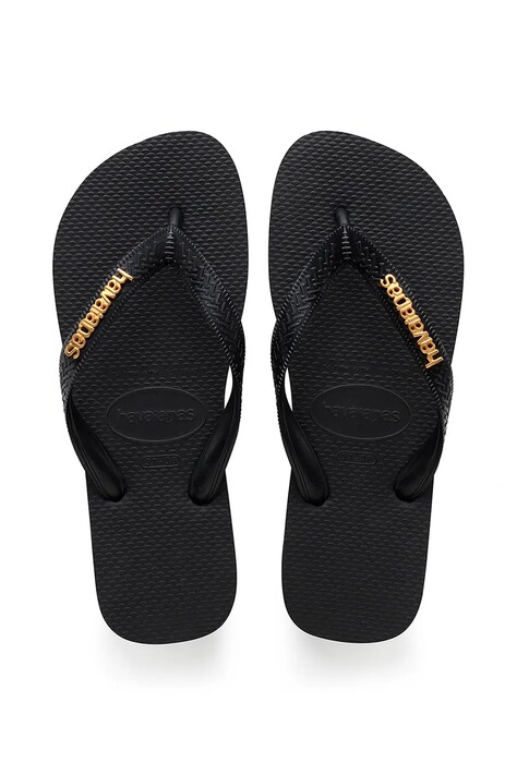 Havaianas slapi LOGO femei, culoarea negru, 4127244.1069