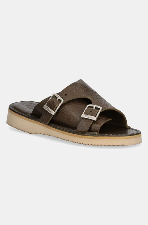 Kožne natikače Fracap Sandals boja: zelena, D110