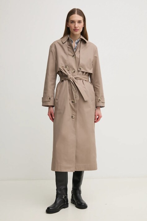 Пальто Joop! жіноче колір бежевий перехідне 30044819 10018890