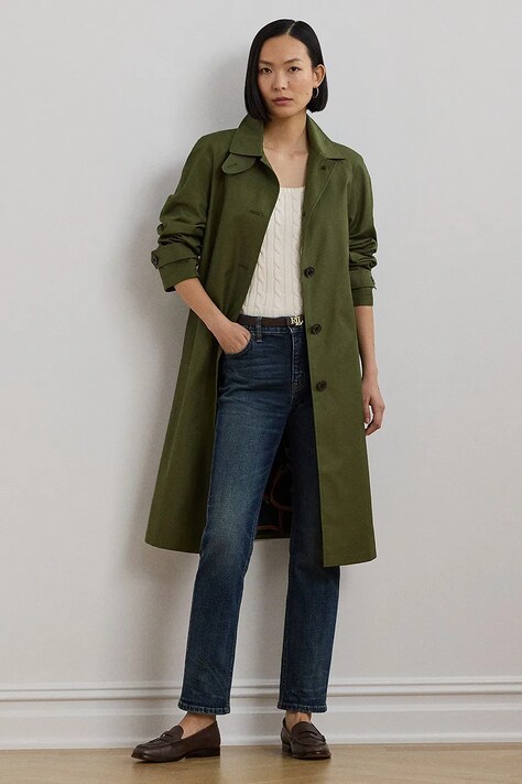 Палто Lauren Ralph Lauren в зелено преходен модел 297967123