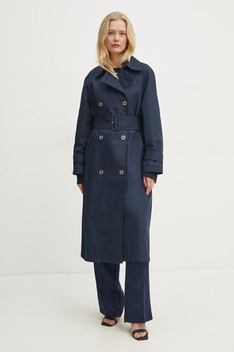 Καμπαρντίνα Twinset χρώμα: ναυτικό μπλε, 251TP2660