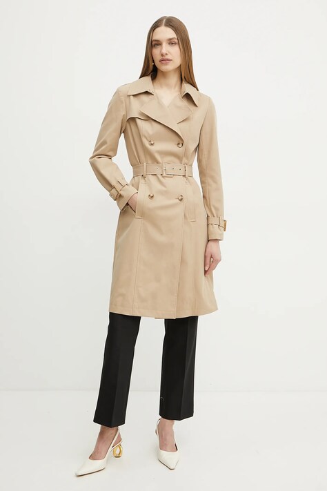 Trench kabát Marciano Guess MIRANDA dámský, zelená barva, přechodný, 5RGL07 7251A